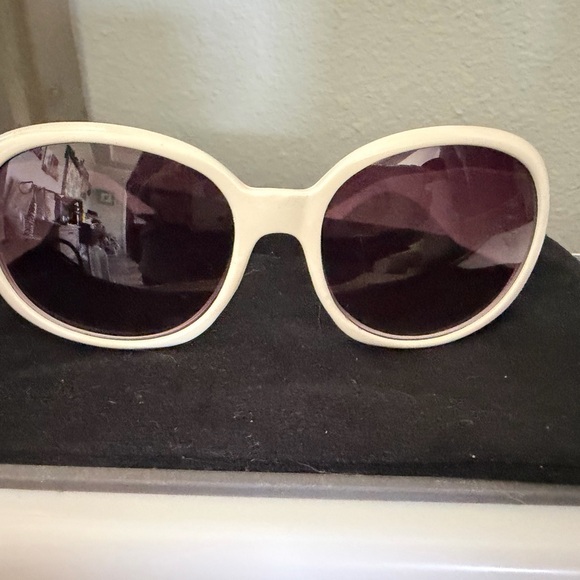 Coach Accessories - Coach White Sunglasses with Dark Lenses